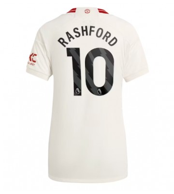 Manchester United Marcus Rashford #10 Replika Tredjetrøje Dame 2023-24 Kortærmet